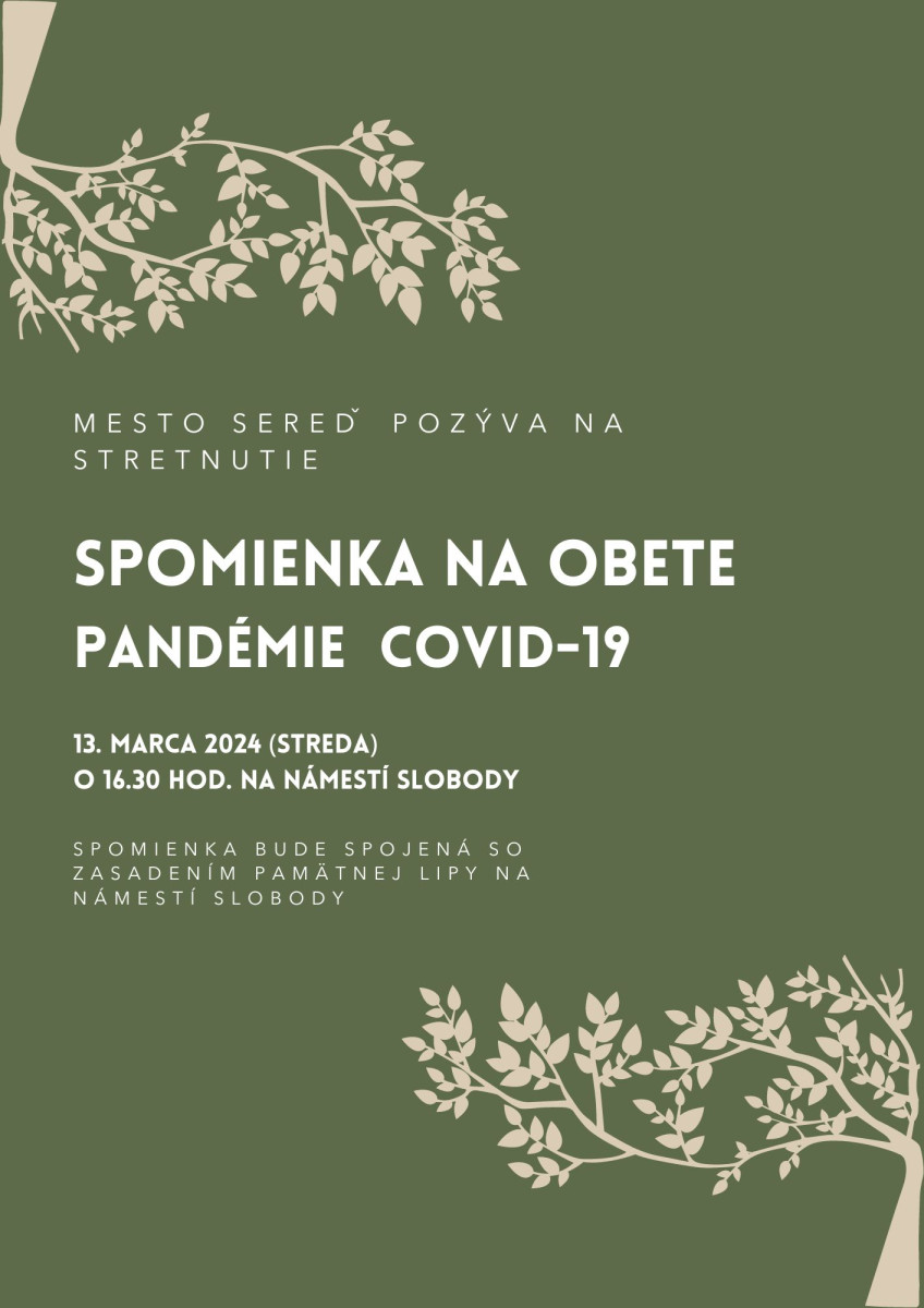 pomienka na obete pandémie COVID-19