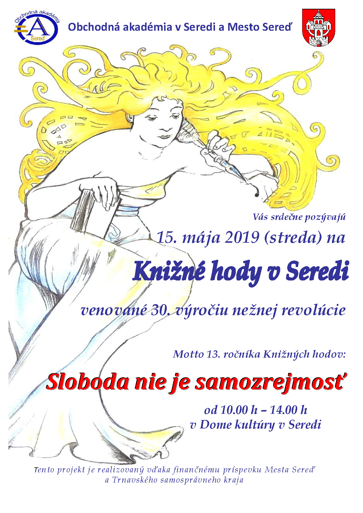 Knižné hody 15. mája v Dome kultúry Sereď